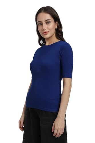 Image of Forever 21 Womens Solid Regular Fit Basic T-Shirts