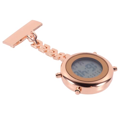 Reloj digital de enfermera en aleación de diseño dorado y alta durabilidad