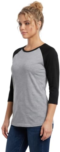 Image of ToBeInStyle Women's Classic Two Color Cotton Baseball T-Shirts