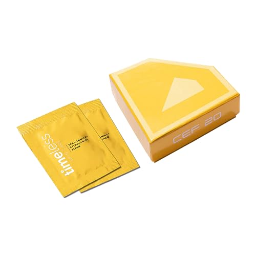 Timeless Skin Care 20% Vitamin C Serum with Vitamin E & Ferulic Acid - Serum - for Oily & Dry Skin - Fragrance-Free - 28 Single Use Pouches