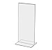Marketing Holders 24 Pack Place Card Sign Holder 4 Inch By 9 Inch Clear Plastic Double Sided Display Vertical Bottom Loading Table Tents For Conventions or Showrooms
