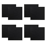 Delapan 8 Pack Charcoal Cat Litter Box Replacment Filter fits Hooded Cat Litter Boxes and Pans Carbon Odor Filters