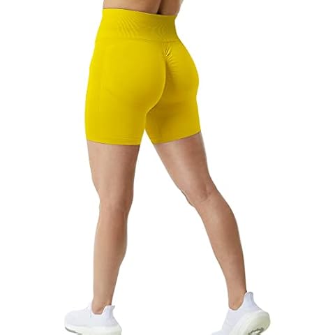 JANVUR Scrunch Butt Shorts for Women High Waist Booty Lifting Workout Shorts Smile Contour Seamless Gym Shorts Tiktok Shorts Cover
