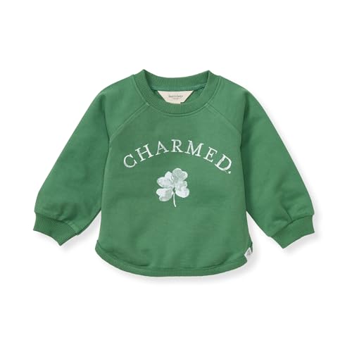 Image of Burt's Bees Baby baby-girls Sweatshirt, Lightweight Pull Over Sweater, Organic Cotton Layering Essential