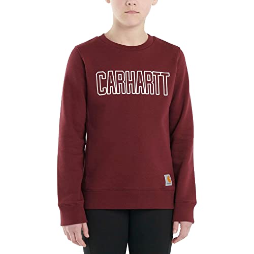Carhartt Kid's CA9903 Long-Sleeve Crewneck Sweatshirt - Girls