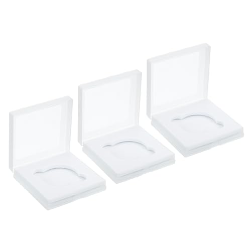 PATIKIL 49mm Lens Filter Case, 3pcs Camera Filter Case Portable Lens Filter Box Water Resistant Dustproof Plastic for Photography Filter Storage