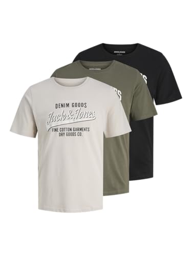 T-shirts homme JACK & JONES Ethan lot de 3 en taille L anti-déformation