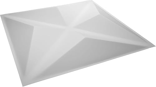 Miniatura 6 de Ekena Millwork WP20X20HVWH-CASE-12 19 5/8 pulgadas de ancho x 19 5/8 pulgadas de alto Haven EnduraWall Decorativo 3D Panel de pared Cubiertas 32.1