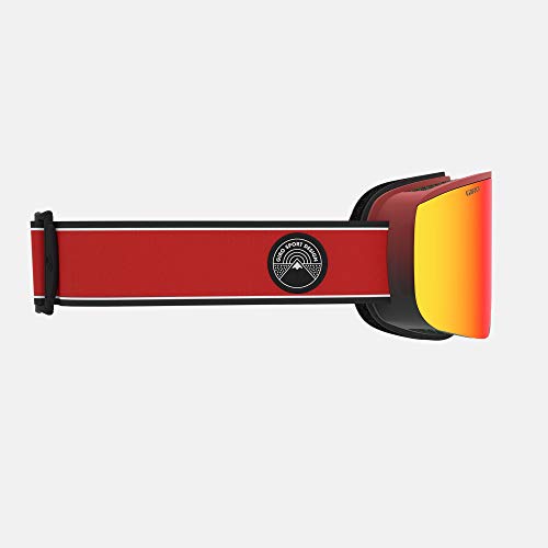 Giro Axis Asian Fit Adult Snow Goggles - Red Element Strap with VIVID Ember/VIVID Infrared Lenses (2020) by Giro - Image 4