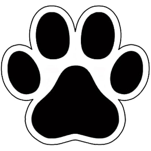 Rogue River Tactical Pet Dog Cat Paw Print Bumper Sticker Car Decal Gift Laptop Wall Window Bumper Sticker 5"