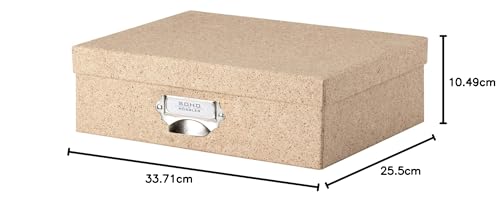 Rössler Papier S.O.H.O. Cacao - Modern Artisanal Storage Box w/Handle, 335 x 225 x 105 mm - Image 3
