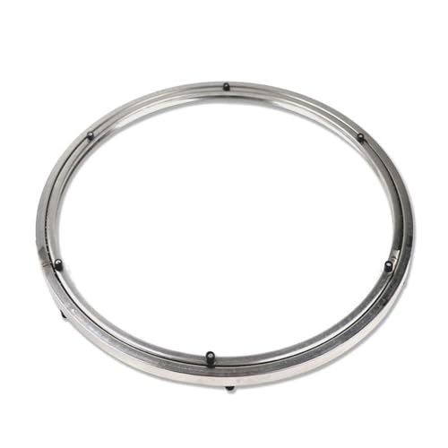 Stainless Steel Round Table Turntable Hotel Dining Table Base Glass Rotating Round Turntable Shaft Guide Ring(50cm(19.6inch))