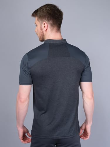 Image of TECHNOSPORT Men's Slim Fit Active T-Shirt - (MTP537 P) Pack of 1