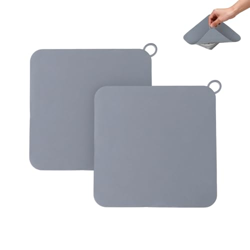 Ztolbriy Tapón de Ducha (2 Unidades), Tapon Ducha Olores con Valvula Antiolores Ducha, Tapa Sumidero Ducha Silicona Flexible para Evitar Malos Olores, Ideal para Baño y Cocina (Gris)