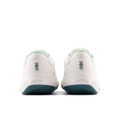 New Balance New Balance Women's 796 V4 Hard Court Tennis Shoe, Sea Salt/New Spruce/Lab Green, 7 M