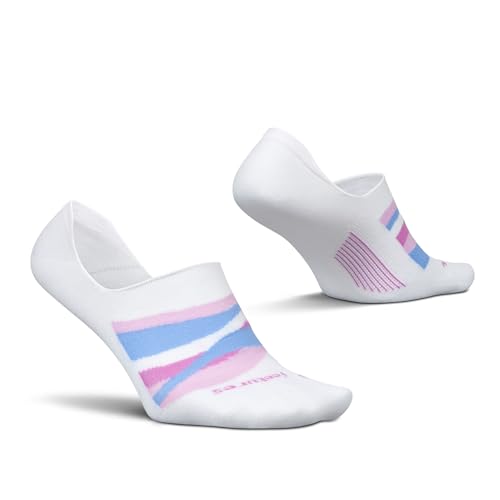 Image of Feetures Everyday Light Cushion Invisible Sock for Men - Anti-Slip Sock Liner with Targeted Compression - (1 Pair)