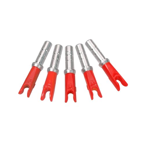 20PCS Archery Arrow Nocks ID 4.2mm/.165\" Aluminium Insert Arrow Nock Tail for DIY Hunting Shooting Arrows