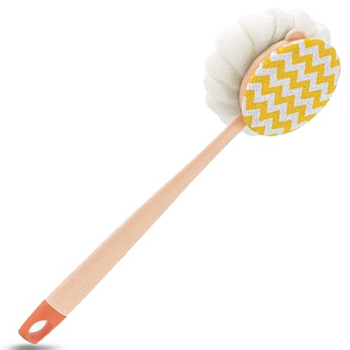 ITECHNIK Spazzola Da Doccia/Bagno a Manico Lungo, Spazzola Corpo Bagnato baño cepillo de ducha cepillo de baño de ducha cepillos corporales con malla esponde de red de baño para