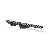 Theless Gear Optic Mount Modular Lightweight Elevated Optical Mount for PEQ/NGAL/558/R-8T Red Dot /G33/G43 3X Magnifier,Lower 1/3 Style Optics Riser Scope Mount for 20mm Rail (Black)