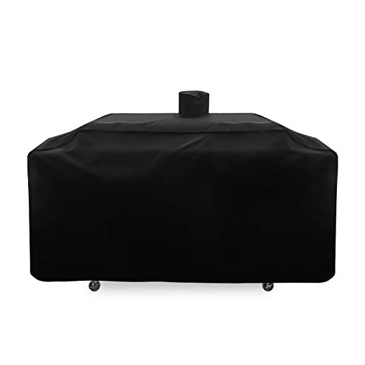 SunPatio Outdoor Heavy Duty Waterproof Grill Cover for Smoke Hollow Gas/Charcoal Grill and More, UV Resistant Barbecue 79 Inch Cover with Sealed Seam, All Weather Protection, Black