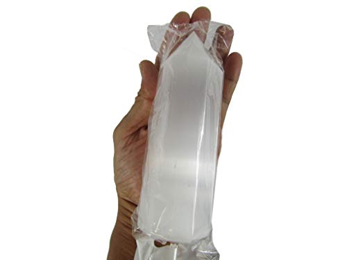 CircuitOffice Polierte obere Selenitspitze, ca. 15,2 cm hoch, für Wicca, Reiki, Heilung, Metaphysisch, Chakra, positive Energie, Meditation, Schutz, Kraft, Dekoration oder Geschenk Cover