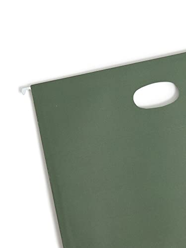 Smead Hanging Pocket With Full-Height Gusset, 3-1/2" Expansion, Letter Size, Standard Green, 10 Per Box (64220) #TOP2