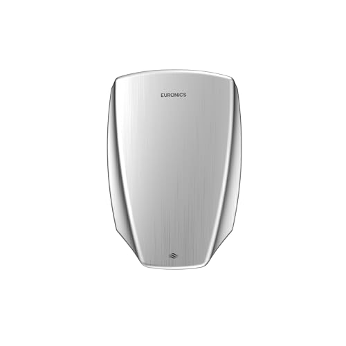 Image of Euronics Automatic Hand Dryer for Commercial Use | 304 Stainless Steel | Fast & Efficient Hand Drying | 100 m /s | 1200W | Touch-Free Sensor | IPX1 Rated | BIS & ISI Certified | Velora