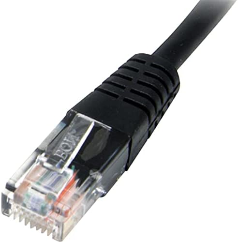 StarTech.com Cat5e Ethernet Cable - 10 ft - Black - Patch Cable - Molded Cat5e Cable - Network Cable - Ethernet Cord - Cat 5e Cable - 10ft (M45PATCH10BK)