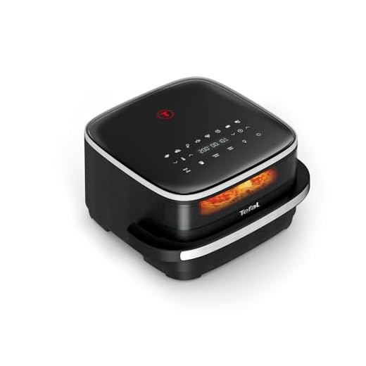 Tefal Easy Fry XL Surface Heißluftfritteuse – Airfryer mit Sichtfenster & XL-Garfläche (bis 1 kg), digitales Bedienfeld, Extra-Crisp, energieeffizient & schnell, antihaft, kompakt, Pizza Ofen FW4018