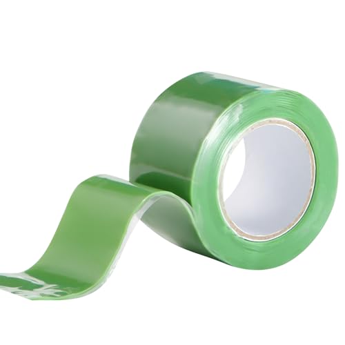 Image of Self Fusing Silicone Tape 1 in x 5' Green Waterproof Rubber Leak Proof Sealing Rubber Self-amalgamating Tape for Emergency Hot and Cold Water Pipe Repairs and Tool Fixation