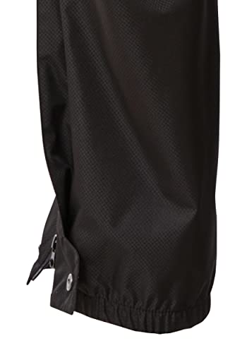 killtec Damen Regenhose mit durchgehendem Reissverschluss, packbar - KOS 18 WMN PNTS, schwarz, 40, 38279-000
