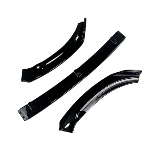 Front Bumper Lip Spoiler Splitter Front Bumper Lip Chin Spoiler Diffuser Retrofit Bodykit Compatible for VW Polo MK6 AW Polo 8 GTI RRline 2017-2024 Pre-Lci