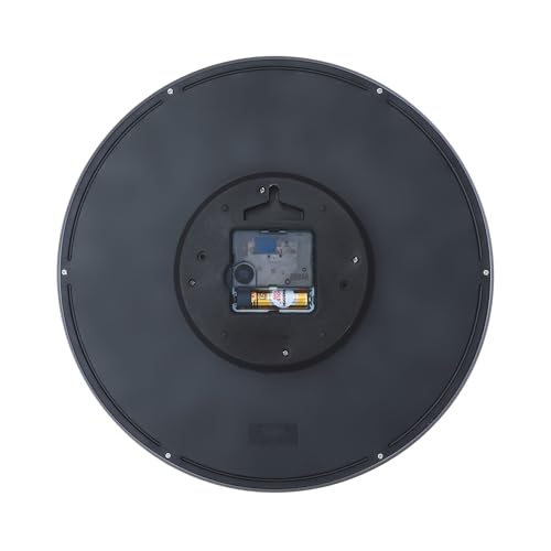 Image of Ajanta 12 Inches Silent Sweep Radium Wall Clock - Night Glow wall Clock Radium Dial - 30 cm x 30 cm (Black) (White)