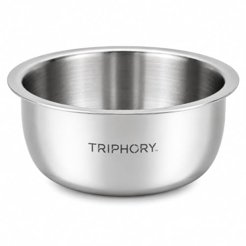 Image of Triply Stainless Steel Tope 16cm 1.6 L | 2.5mm Triply Saucepan & Milk Boiler Pot | Even Heat Distribution | Gas & Induction Compatible