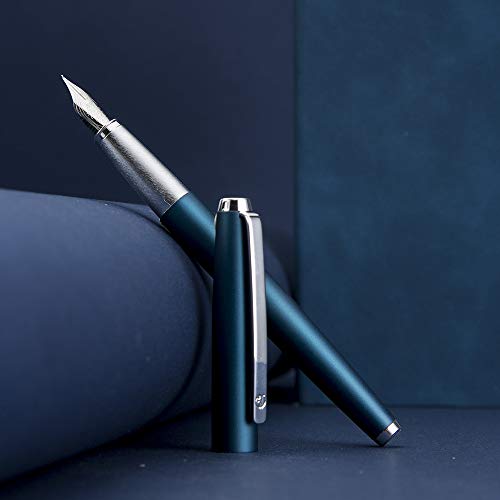 Stylo plume en métal rechargeable pointe courbée pour dessin de précision - 7
