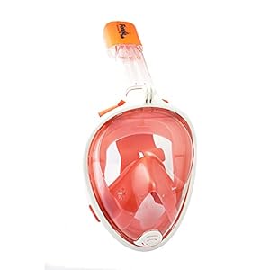 Schnorchelmasken 31bkO9LIO S. SL500 . SS300 Maße der Maske: 28 x 19 x 11 cm; Rohr: 23 x 5 x 6 cm
Das Polycarbonat-Glas sorgt für einen angenehmen Tragekomfort, da es leichter und schlagfester ist.
Verstellbare Maske mit flexiblem Silikonband. Der Rand der Maske ist auch flexibel und passt sich perfekt dem Gesicht an.