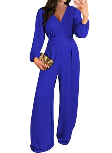 Pink Queen Fall Jumpsuits for Women 2025 Dressy V Neck