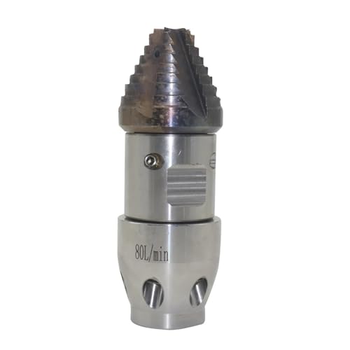 M22 80L High Pressure Rotating Nozzle 10 Holes Dredging Machine Parts The Ceramic Nozzle Dredges The Ground Mouse of The Sewer (Color : M22 100L)