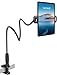 Lamicall Gooseneck Tablet Holder for Bed - [Easy-Adjust Tapered Tube] 33.5" Flexible Arm iPad Stand for Desk, 360° Adjustable Tablet Mount for iPad, Kindle, Switch, iPhone, 4.7-13" Devices