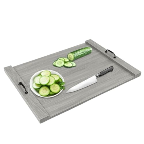 Tabla rectangular de madera maciza para cocina 30x22 miniatura 1