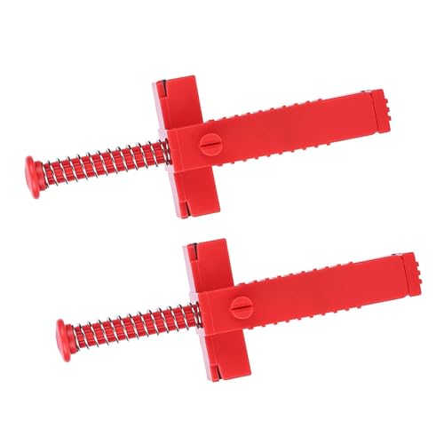 Herramienta para nivelar y medir revestimiento de ladrillos 2 piezas, plástico resistente para mampostería, 16.5 cm, colores azul, rojo y negro miniatura 3