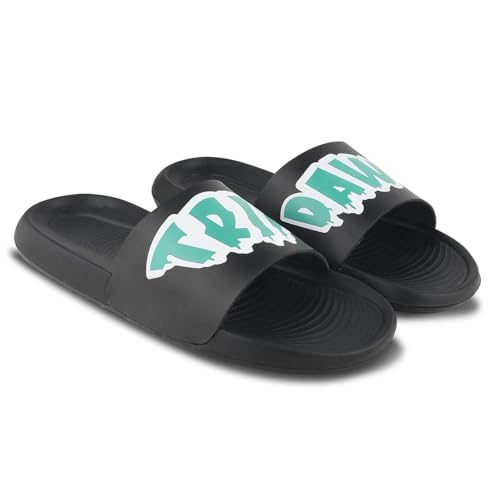 Image of PERY-PAO Sliders Mens White, Black, Grey, Sky blue Design Toxic, Spider, Dope, Panda Printed Flip Flop & Slippers