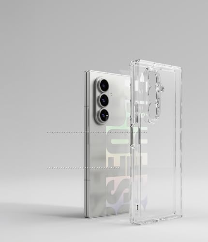 Image of Ringke Fusion Design Compatible with Samsung Galaxy Z Fold 7 Case [Scratch Resistant] Slim Transparent Protective Back Cover with Shockproof Bumper- Seoul