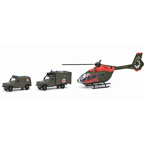Schuco 452663500 3´er Set „Military SAR“ Airbus + 2 San MB Bundeswehr...