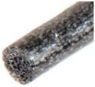 Black .225" Foam Core Screen Spline - 500 ft Roll