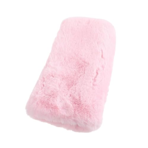 Manguito calentador de invierno sintético rosa para mujer y uso diario
