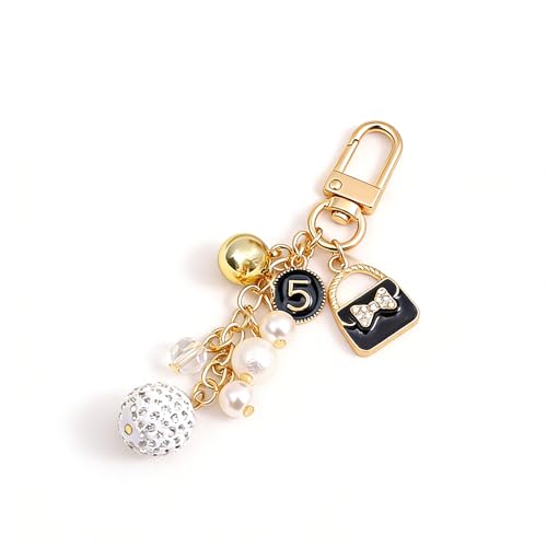 AIETUE Pearl Keychain For Women, Bag Digital Beadable