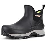 Showave Gummistiefel für Herren, wasserdicht, Regenschuhe, langlebig, kurze Jagdstiefel...