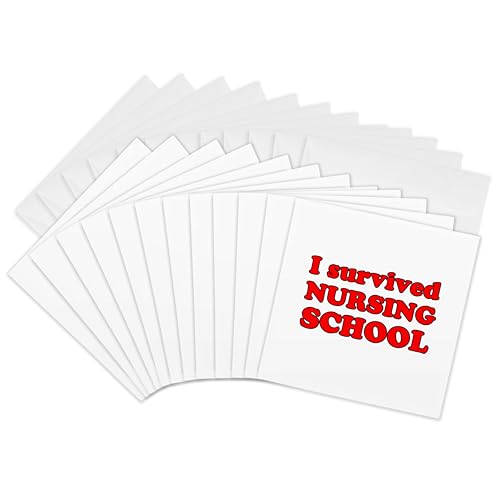 Cartes I Survived Nursing School idée cadeau diplôme infirmière