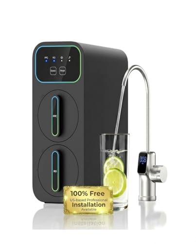 Ecoviva E8 Under Sink Reverse Osmosis RO Water System, with Free On-site Installation Service